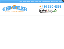 Tablet Screenshot of carpetrepairchandler.com